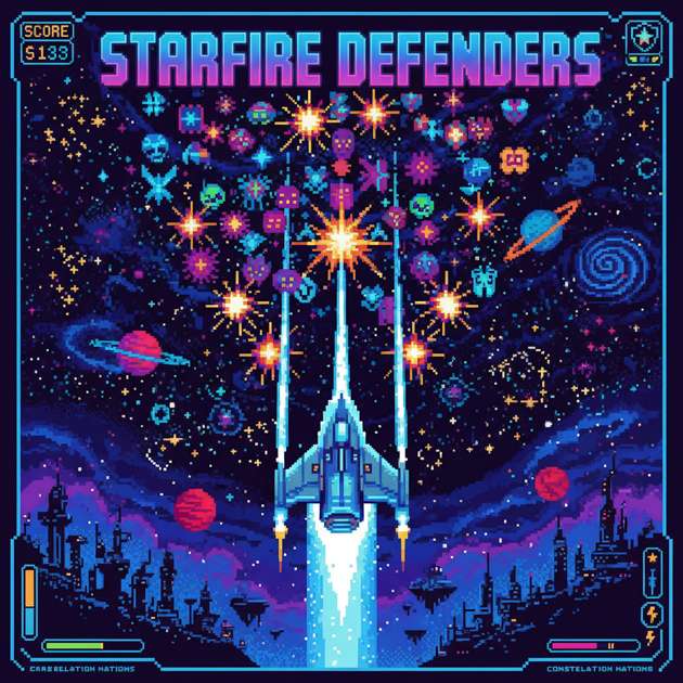 Starfire Defenders - Fixed Shooter Arcade by Jabali AI