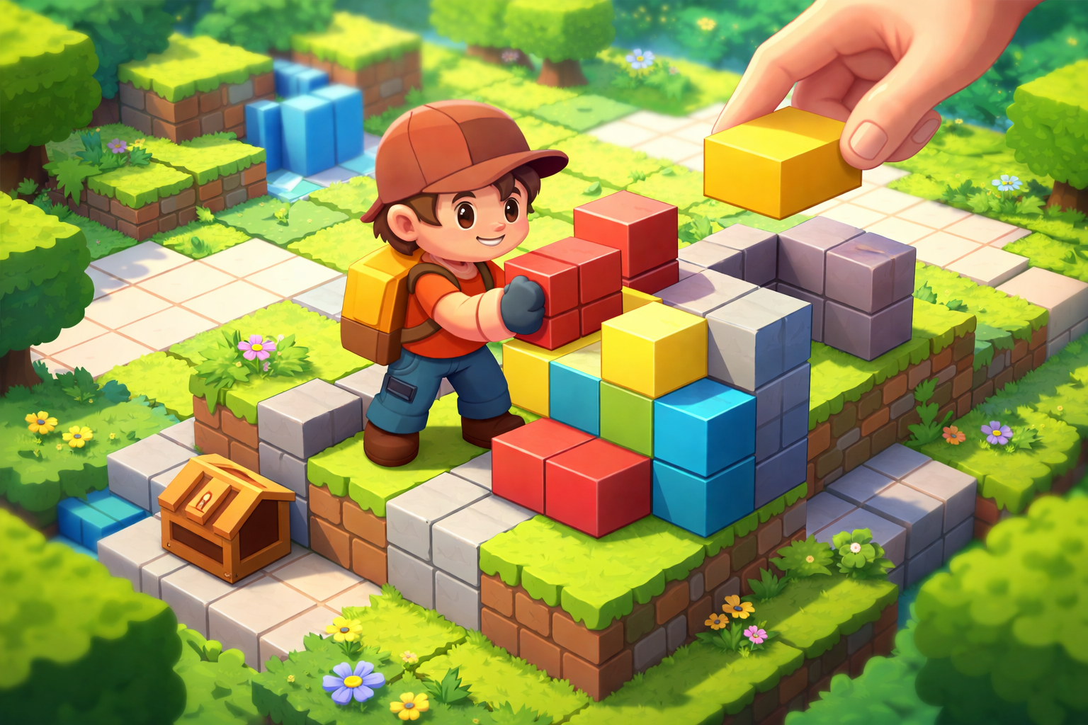 Blockscape Builder - Instant game by Jabali AI