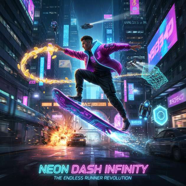 Neon Dash Infinity - 3D Open World by Jabali AI