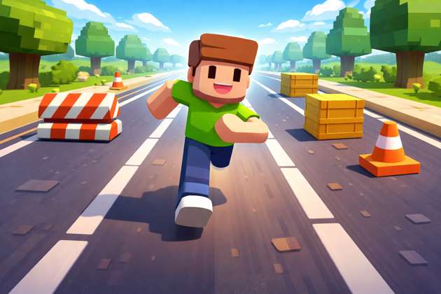 Lane Runner 3D - Jabali AI Poster