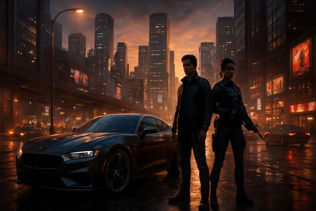 Urban Reflections - Jabali AI Poster