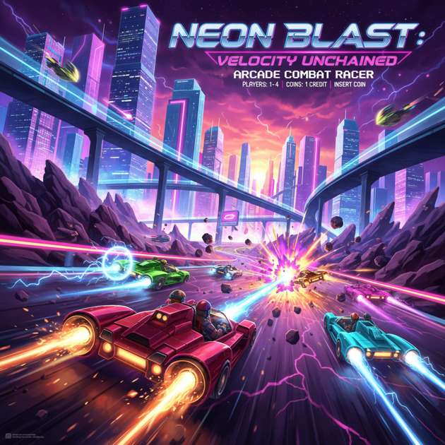 Neon Battle Racer - 3D Racing by Jabali AI