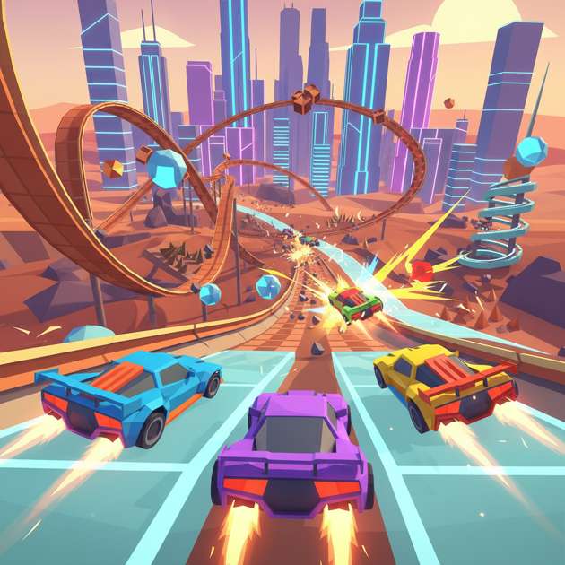 Neon Ramp Rivals - 3D Racing by Jabali AI