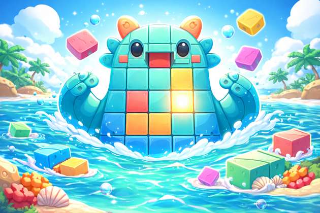 Sea Beast Slide Puzzle - Jabali AI Poster
