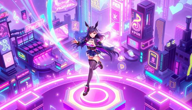 Neon Idol Rhapsody - Jabali AI Poster