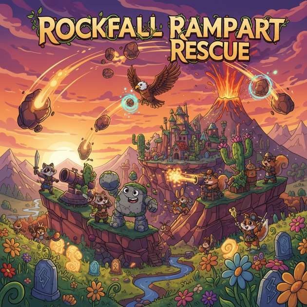 Rockfall Rampart Rescue - Jabali AI Poster