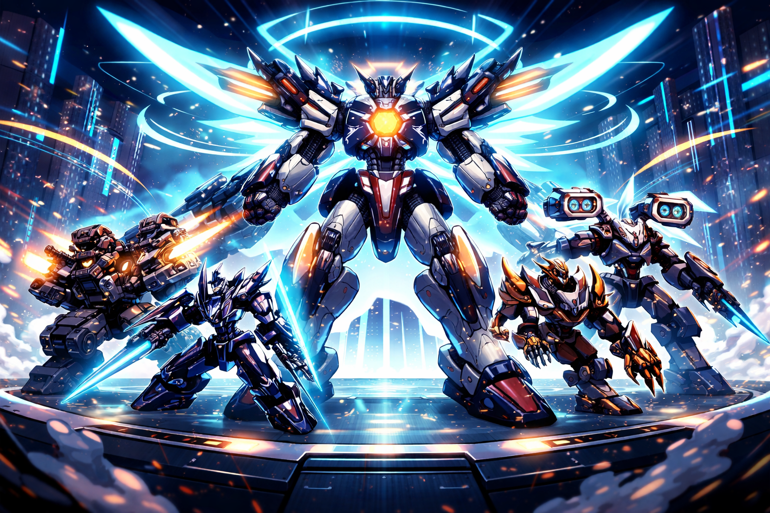 Mega Robot Evolution Team Fight - Instant game by Jabali AI