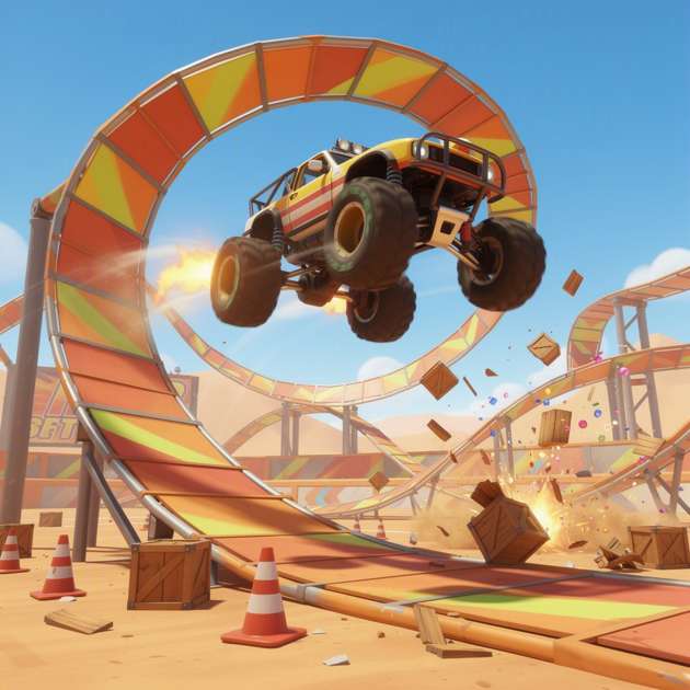 Stunt Rush X - Jabali AI Poster