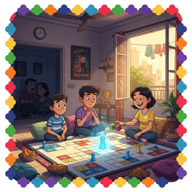 Ludo, Love Aur Family - Jabali AI Poster