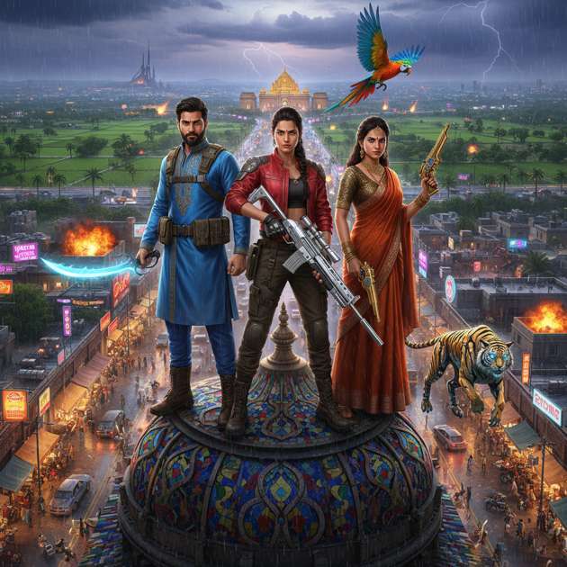 Battlegrounds of Bharat - Jabali AI Poster