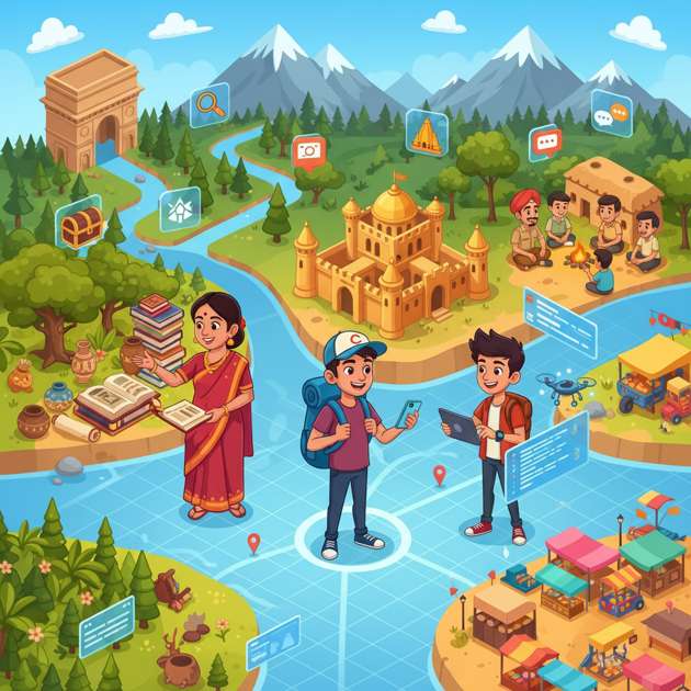 Explore India Quest - Jabali AI Poster