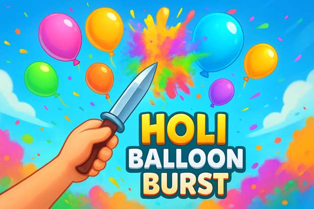 Holi Balloon Burst - Jabali AI Poster