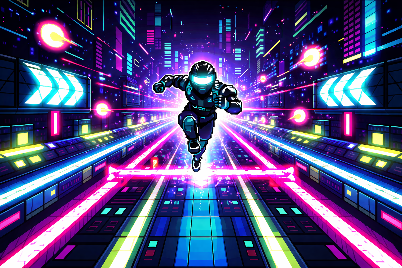 Neon Dash - Instant game by Jabali AI