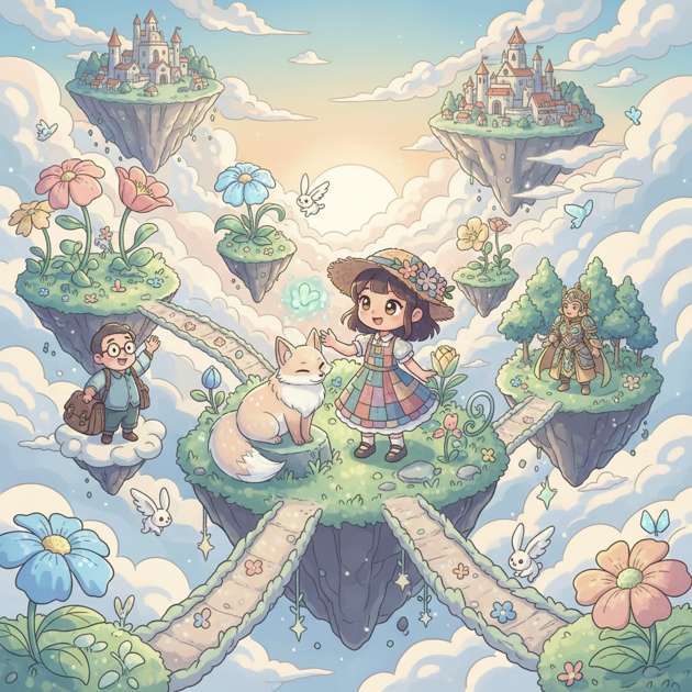 Sky Garden Harmony - Jabali AI Poster