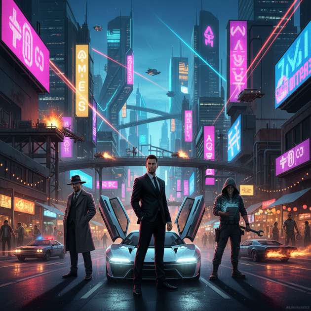 City of Vice - Jabali AI Poster