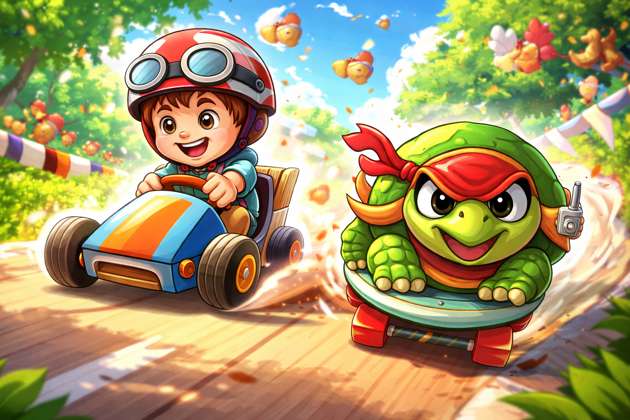 Turbo Turtle Rivalry - Jabali AI Poster