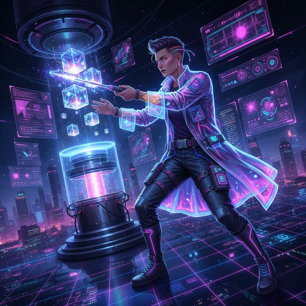 Neon Lab Breaker - Jabali AI Poster