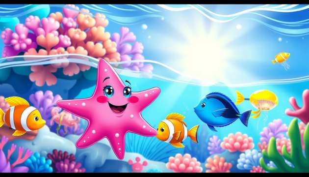 Twinkles' Coral Adventure - Jabali AI Poster