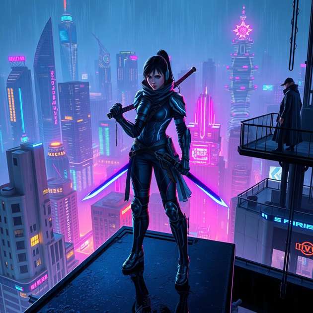 Neon Legacy: Cyber Ninja - Jabali AI Poster