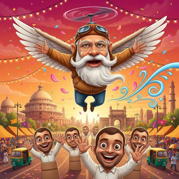 Flying modi 2.0 - Endless Tapping by Jabali AI