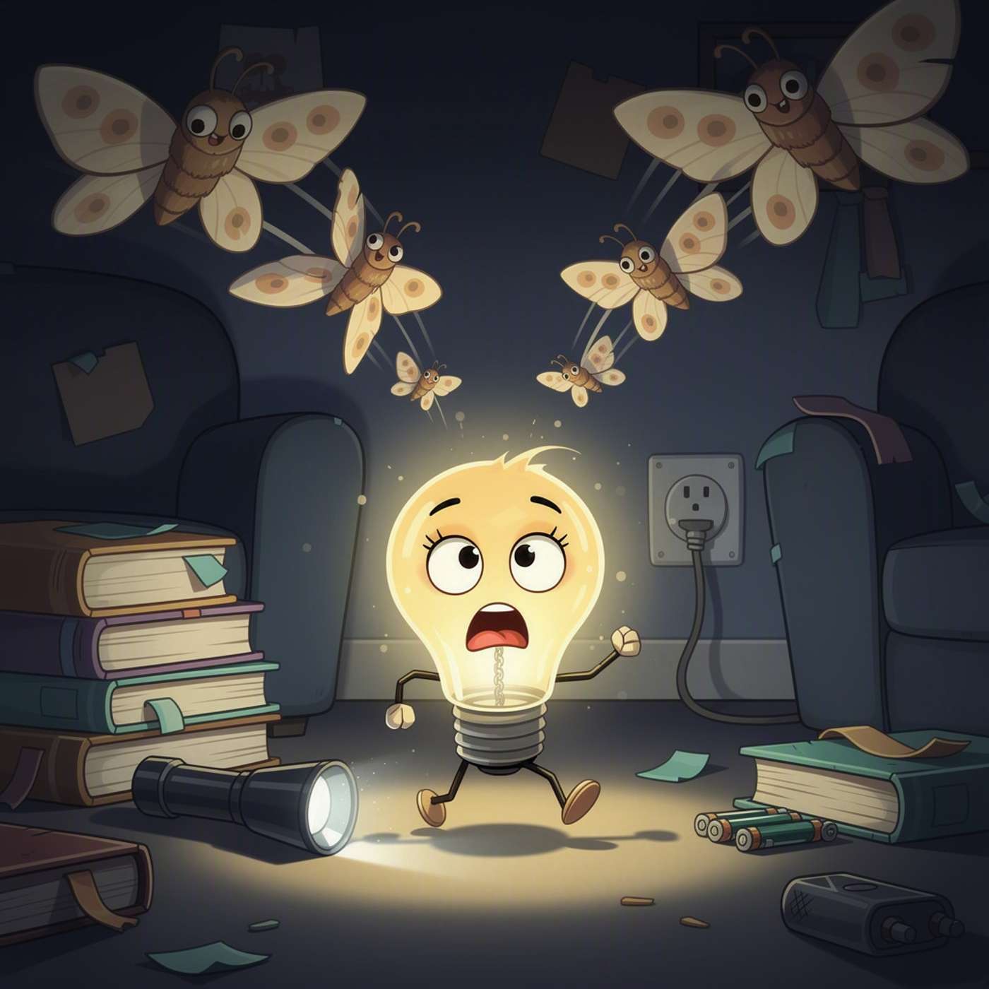 Moth Out Bulb On game artwork