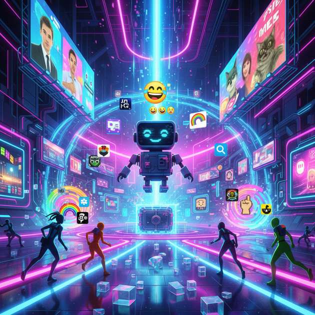 Meme Vault: Cyberspace Showdown - Jabali AI Poster