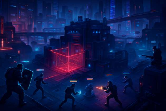 Neon Vault Heist - Jabali AI Poster