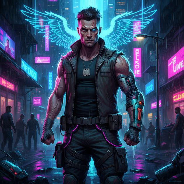 Neon Bloodline - Jabali AI Poster