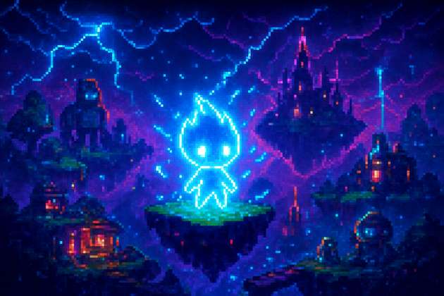 Neon Cloud Runner - Jabali AI Poster