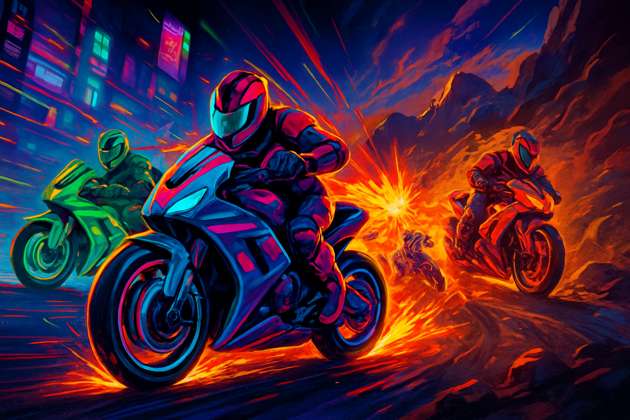 Turbo Bike Mayhem - Jabali AI Poster