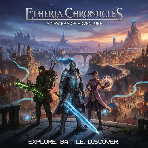 City of Aetherium - Jabali AI Poster