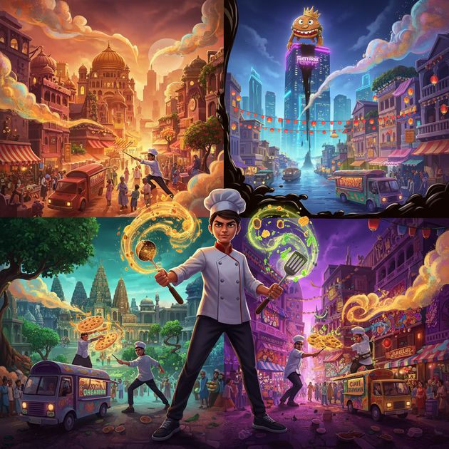 Flavors of India - Jabali AI Poster