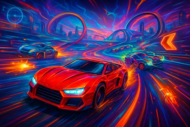 Shivam Rabari Car Racing - Jabali AI Poster