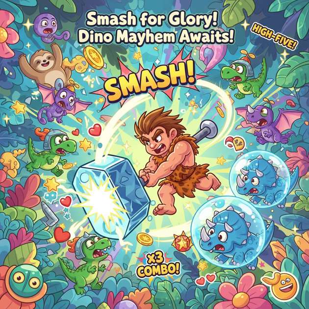 Dino Hammer Smash - Jabali AI Poster