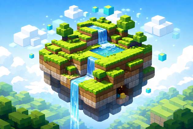 Blocky Hills - Jabali AI Poster