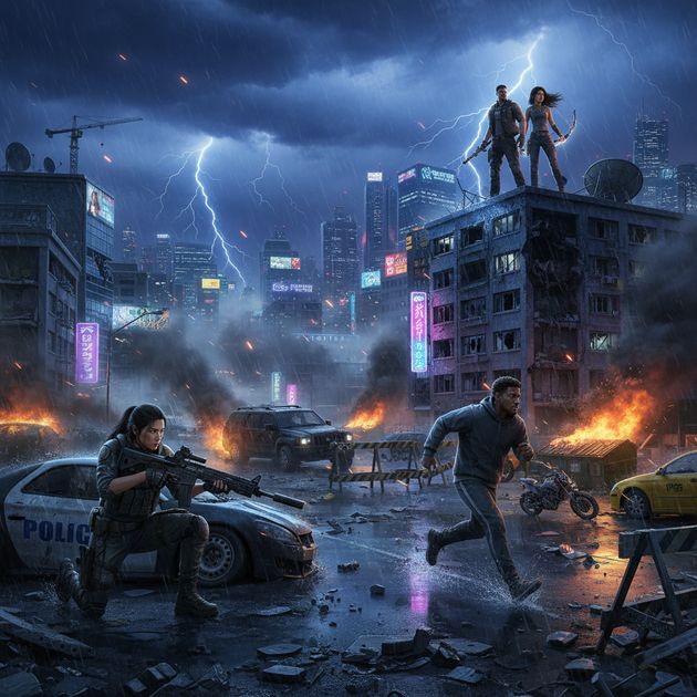 Urban Survival Arena - Jabali AI Poster