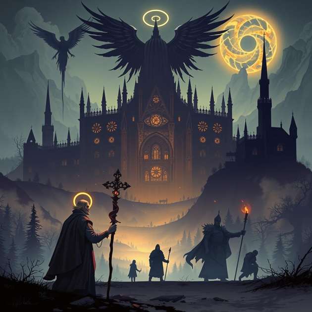 Celestial Requiem - Jabali AI Poster
