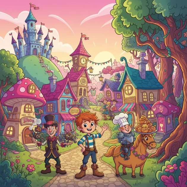 Townfolk Tales - Jabali AI Poster