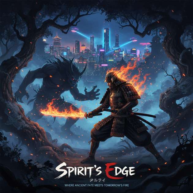 Ember Blade: City of Spirits - Jabali AI Poster