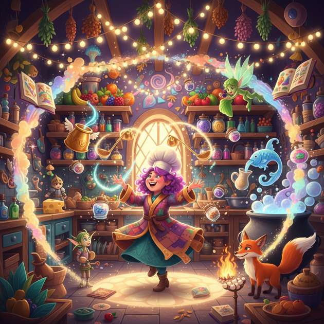 Whisk & Wonder: Magical Kitchen Trivia - Jabali AI Poster