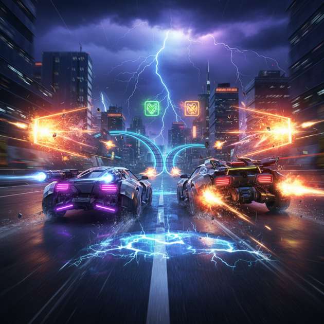 Neon Velocity: Crisis Circuit - Jabali AI Poster