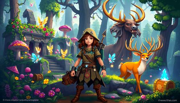 Quest Through the Grove - Jabali AI Poster