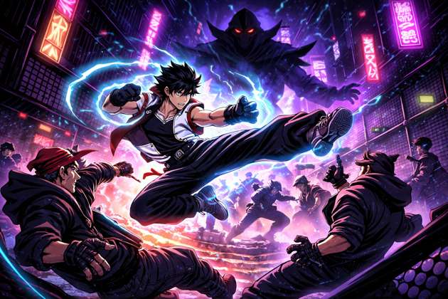 Shadow Fist Street Fury - Jabali AI Poster