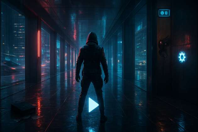 Endless City Corridor - Jabali AI Poster