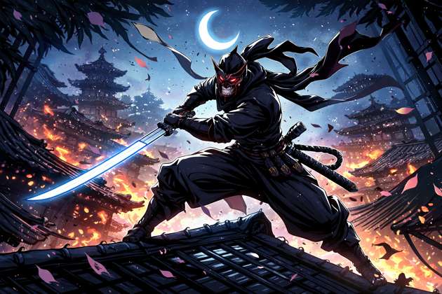Ninja Blade Samurai Rush - Jabali AI Poster
