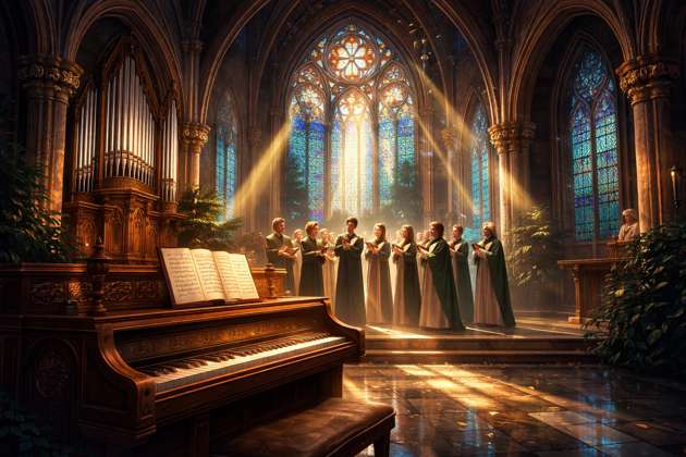 Anglican Organist Choir Jam - Jabali AI Poster