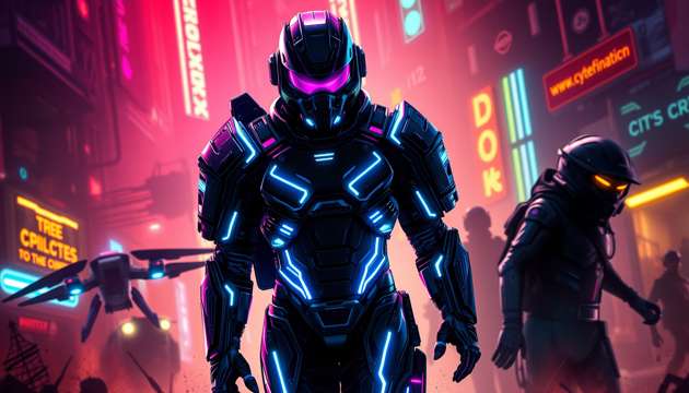 Neon Warfare - Jabali AI Poster