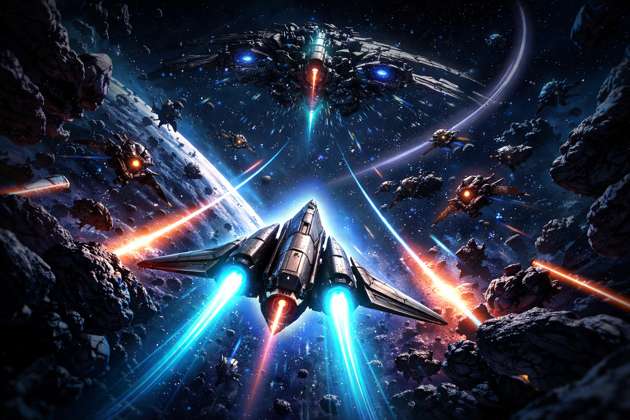 Starblaze Squadron - Jabali AI Poster