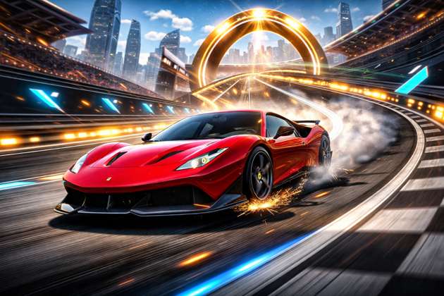 Ferrari Rush 50 - Jabali AI Poster