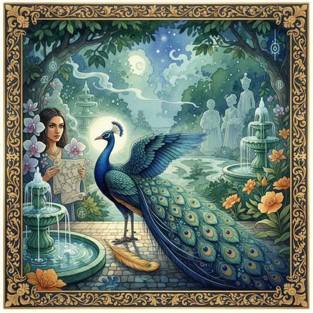 The Peacock and the Cipher - Jabali AI Poster